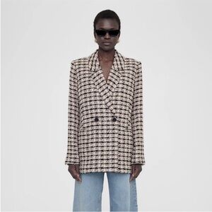ANINE BING Diana Blazer Apricot Tweed medium